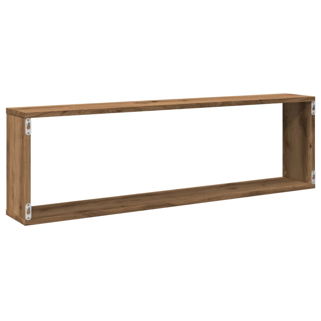 Vegghyller kube 4 stk artisan eik 100x15x30 cm konstruert tre