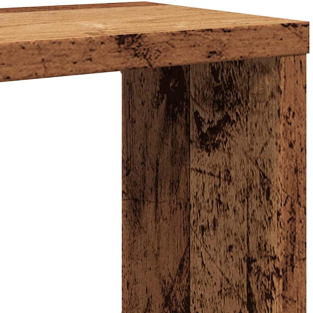 Vegghyller kube 2 stk gammelt tre 60x15x23 cm konstruert tre