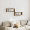 Vegghyller kube 2 stk artisan eik 60x15x23 cm konstruert tre