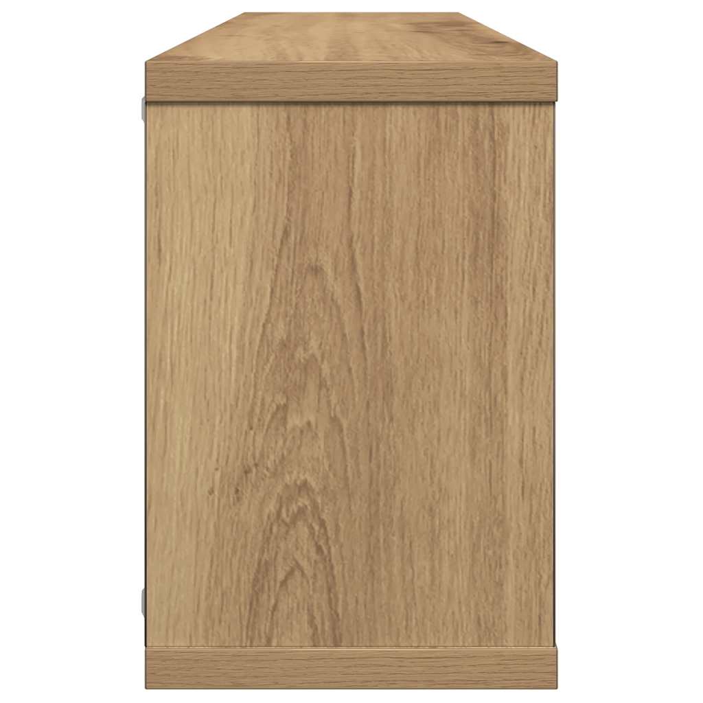 Vegghyller kube 2 stk artisan eik 60x15x23 cm konstruert tre