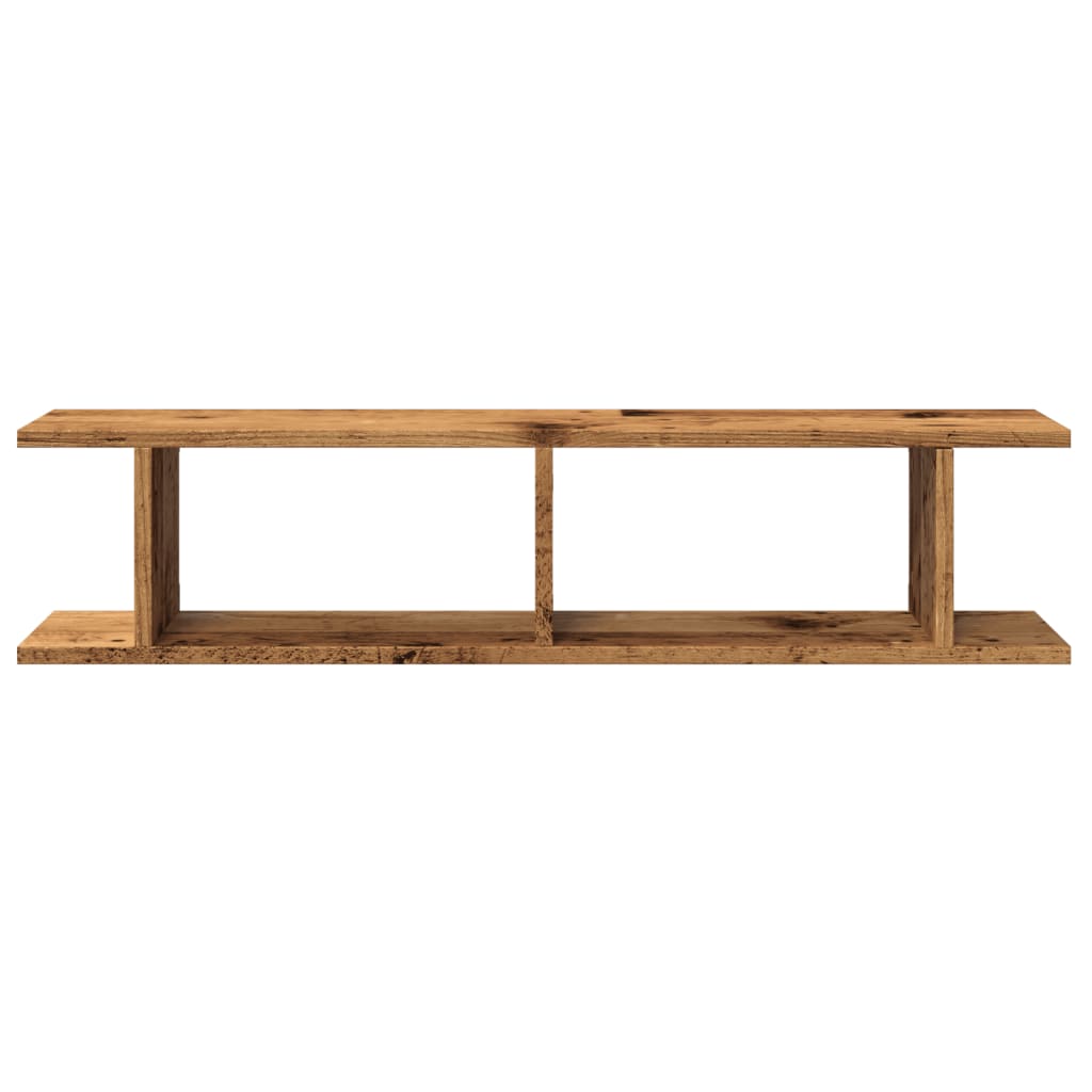 Vegghyller 2 stk gammelt tre 90x18x20 cm konstruert tre