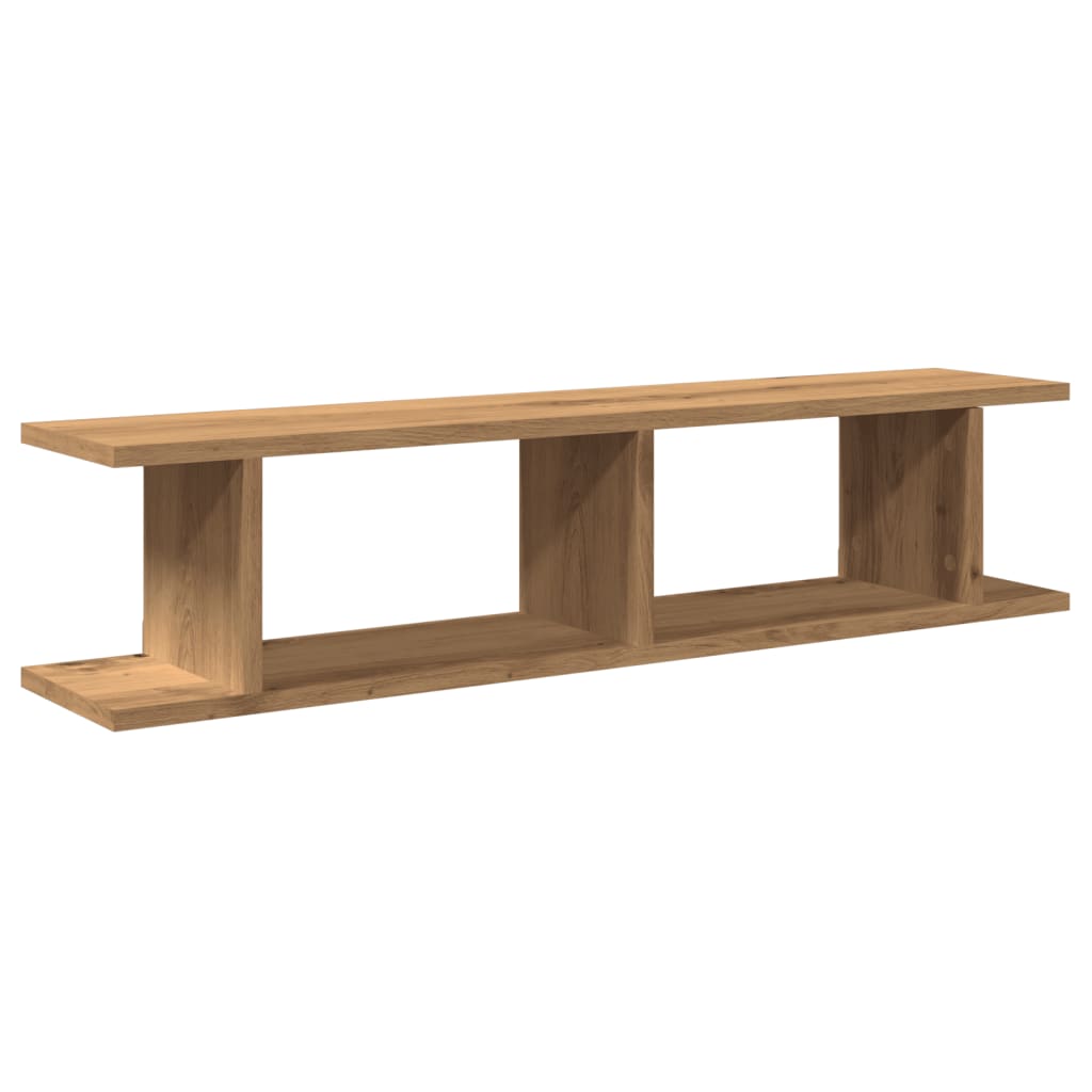 Vegghyller 2 stk artisan eik 90x18x20 cm konstruert tre