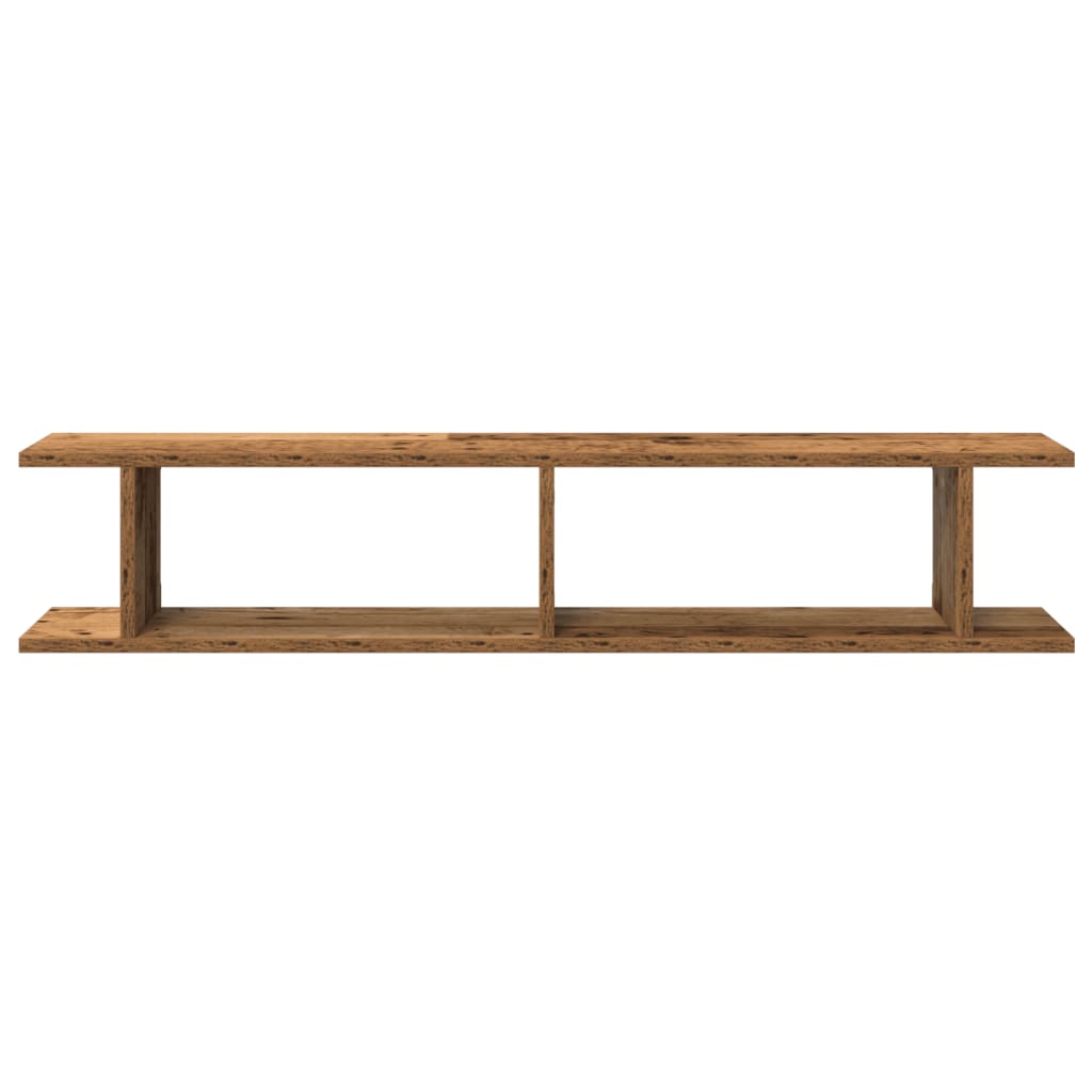 Vegghyller 2 stk gammelt tre 105x18x20 cm konstruert tre