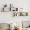 Vegghyller 2 stk artisan eik 105x18x20 cm konstruert tre