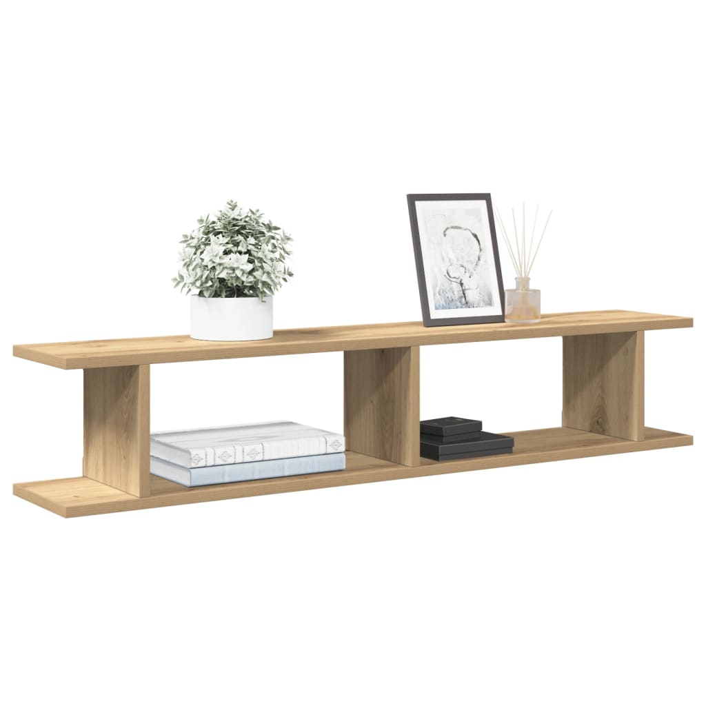 Vegghyller 2 stk artisan eik 105x18x20 cm konstruert tre