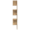 Veggmontert hylle artisan eik 20x20x127,5 cm konstruert tre