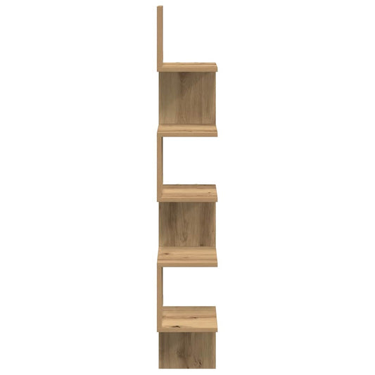 Veggmontert hylle artisan eik 20x20x127,5 cm konstruert tre