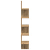 Veggmontert hylle artisan eik 20x20x127,5 cm konstruert tre