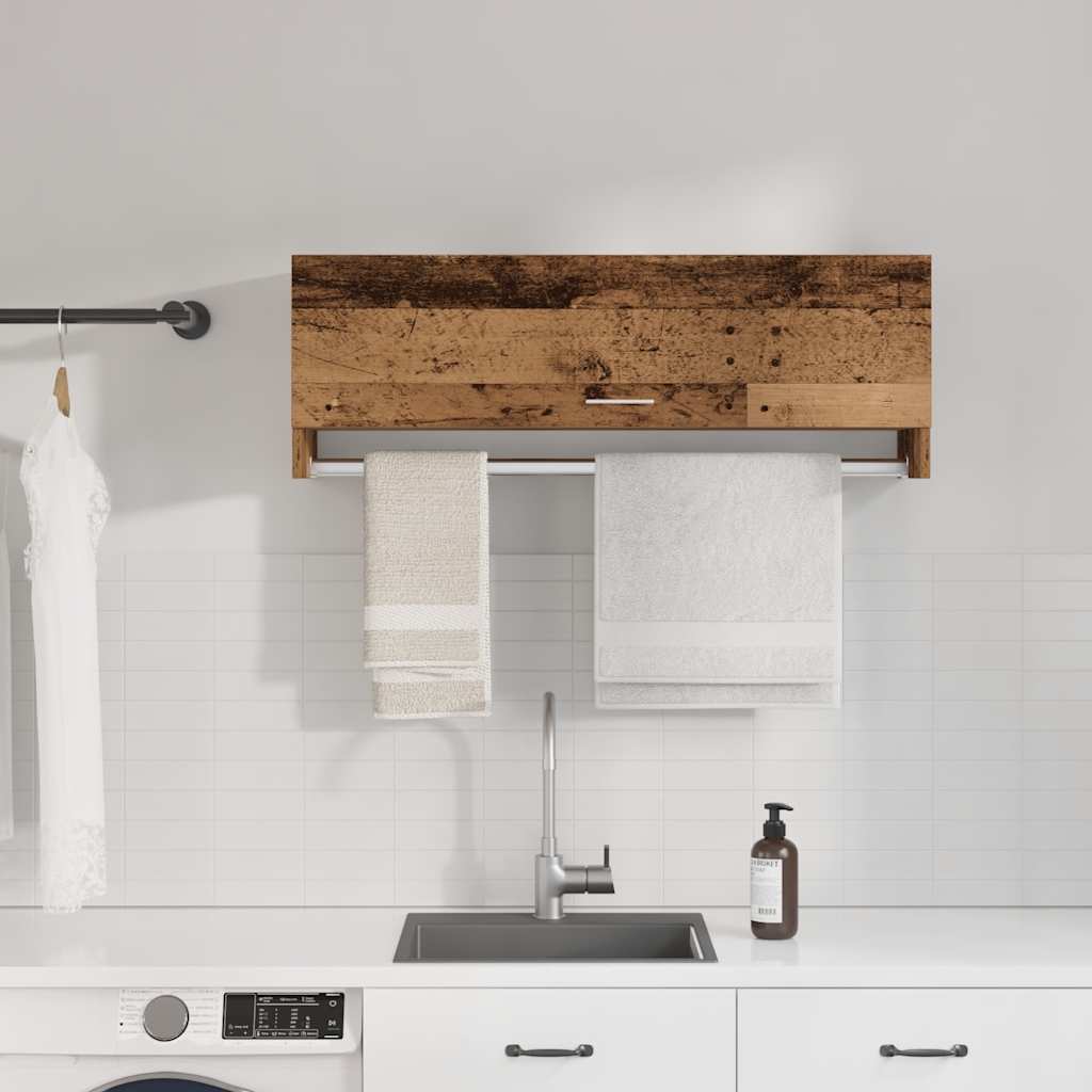 Garderobe gammelt tre 100x32,5x35 cm konstruert tre