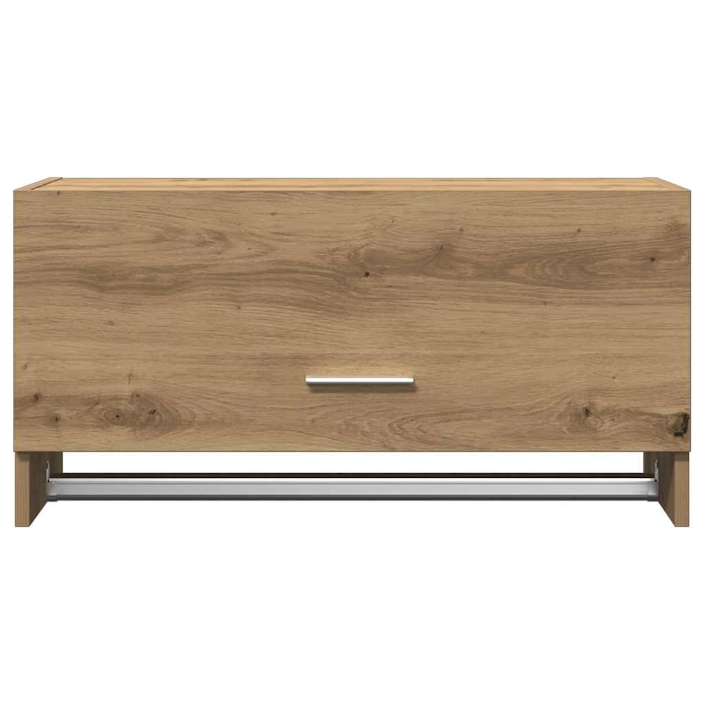 Garderobe artisan eik 70x32,5x35 cm konstruert tre