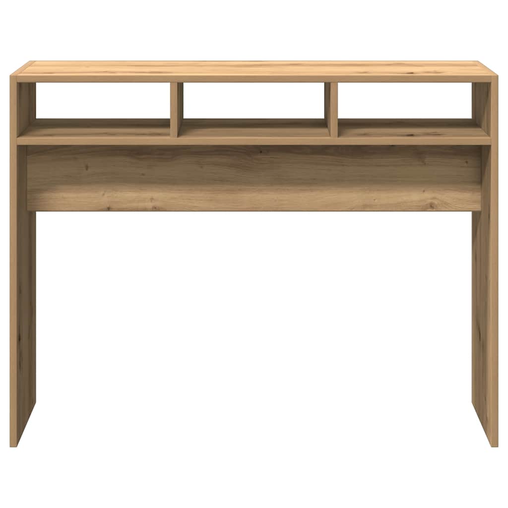 Konsollbord artisan eik 105x30x80 cm konstruert tre