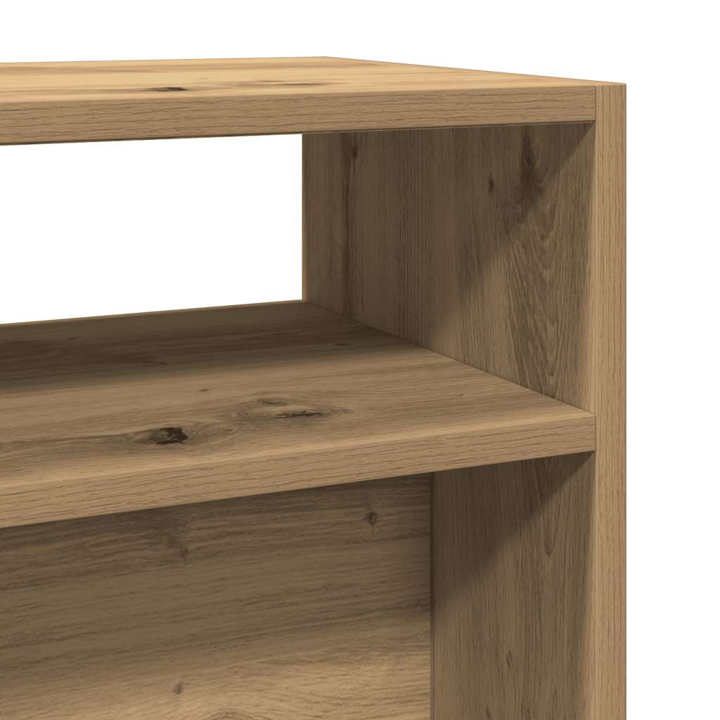 Konsollbord artisan eik 105x30x80 cm konstruert tre
