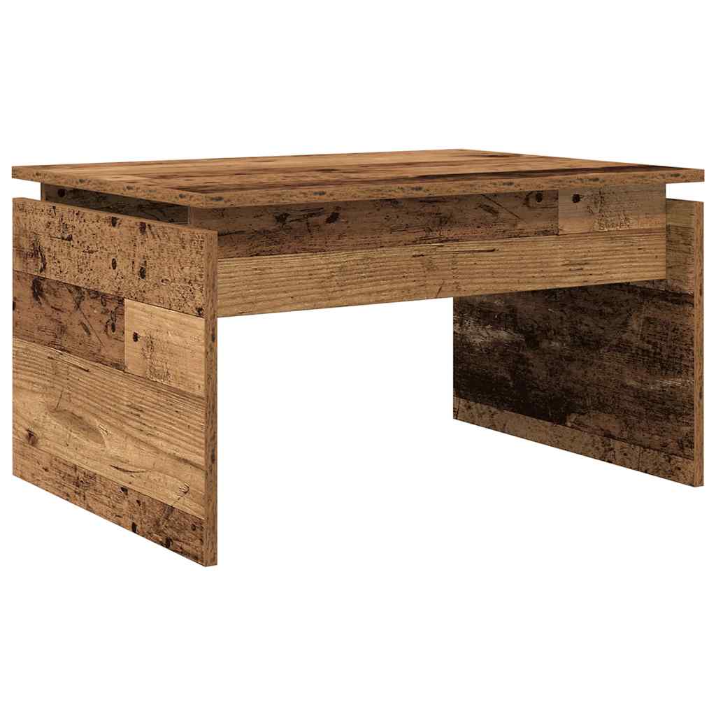 Salongbord gammelt tre 68x50x38 cm konstruert tre