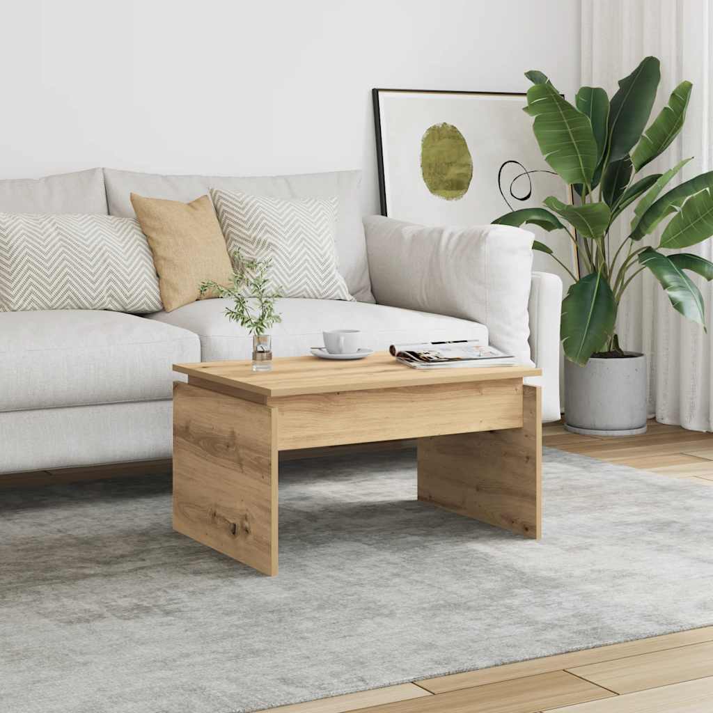 Salongbord artisan eik 68x50x38 cm konstruert tre vidaXL