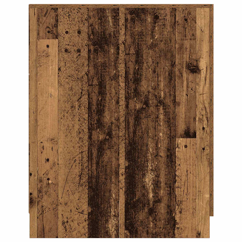 Vaskemaskinskap gammelt tre 70,5x71,5x91,5 cm vidaXL
