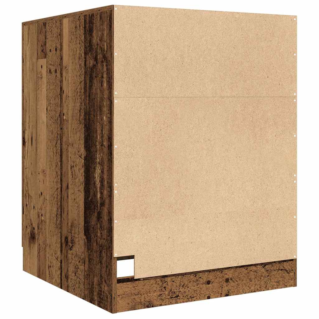 Vaskemaskinskap gammelt tre 70,5x71,5x91,5 cm vidaXL
