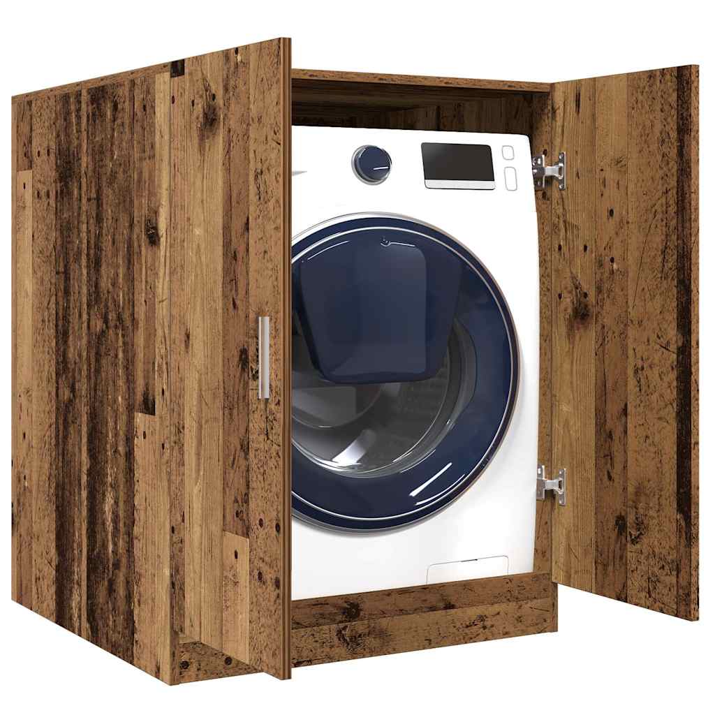 Vaskemaskinskap gammelt tre 70,5x71,5x91,5 cm vidaXL