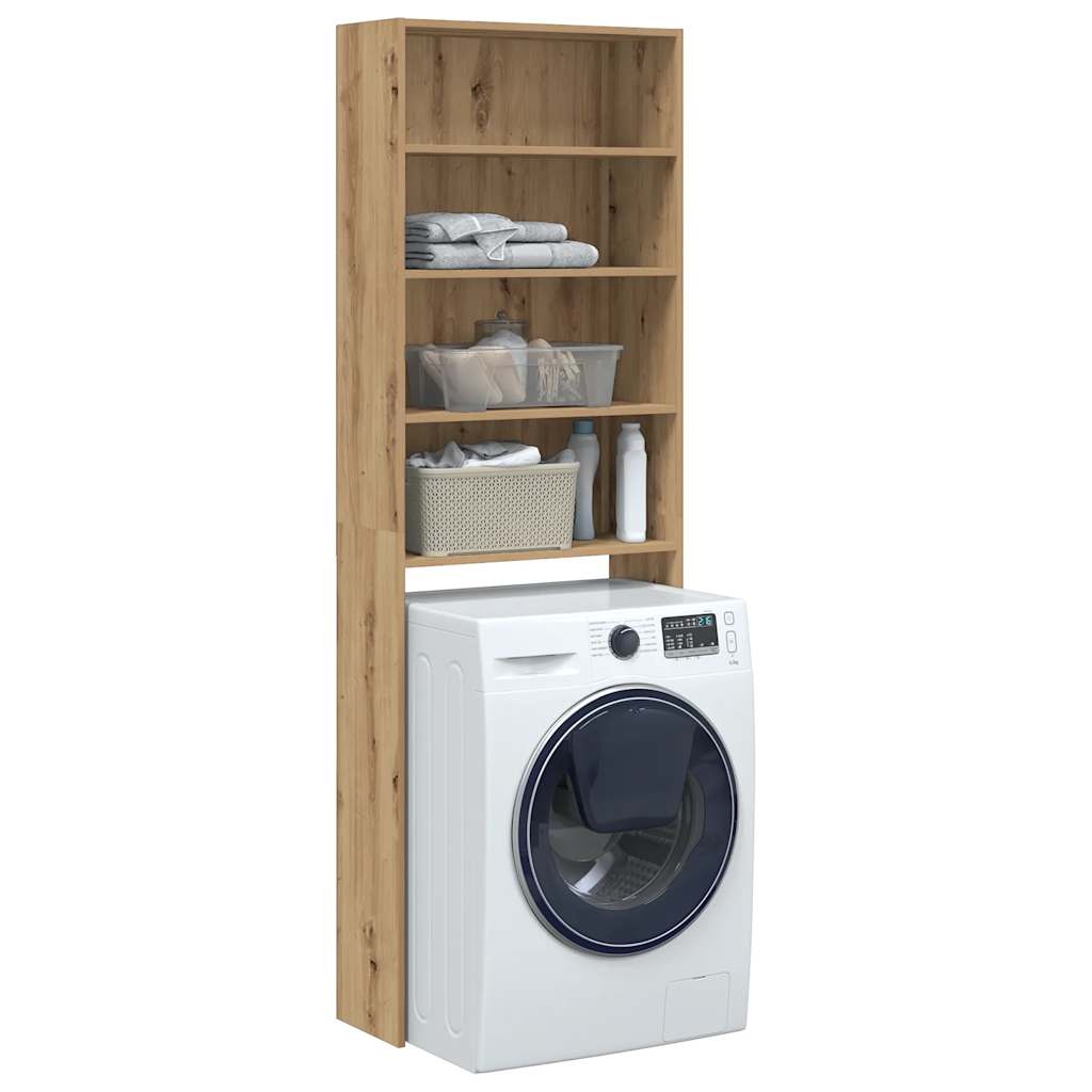 Vaskemaskinskap artisan eik 64x24x190 cm
