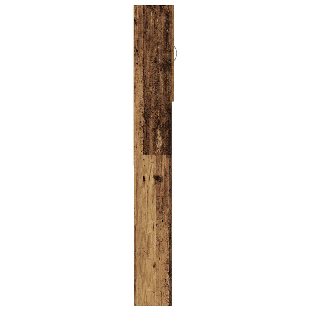 Vaskemaskinskap gammelt tre 64x25,5x190 cm