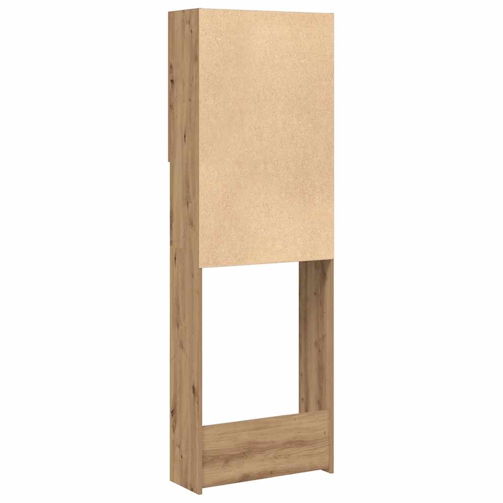 Vaskemaskinskap artisan eik 64x25,5x190 cm vidaXL