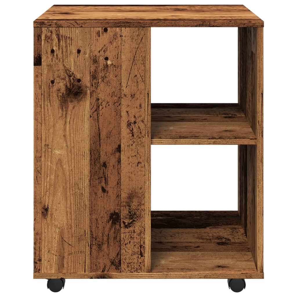 Rulleskap gammelt tre 60x53x72 cm konstruert tre