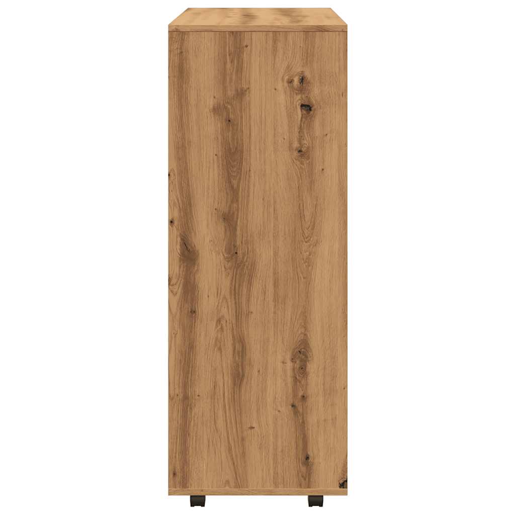 Garderobe artisan eik 80x40x110 cm konstruert tre