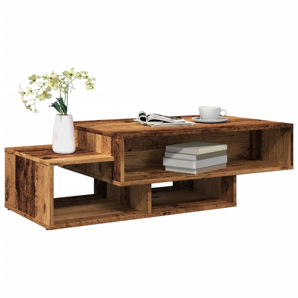 Salongbord gammelt tre 105x55x32 cm konstruert tre
