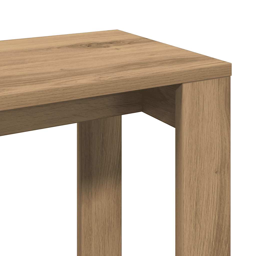 Stablebord 3 stk artisan eik konstruert tre