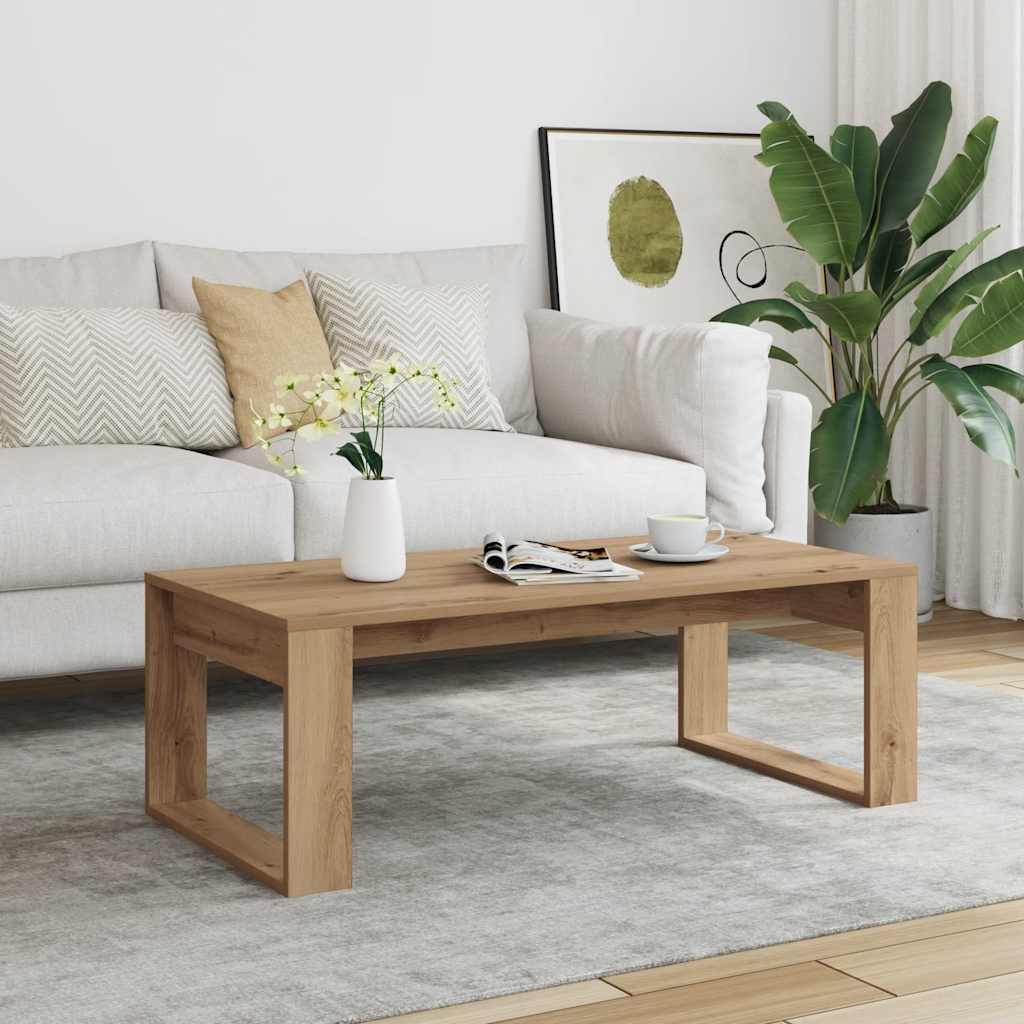 Salongbord artisan eik 102x50x35 cm konstruert tre