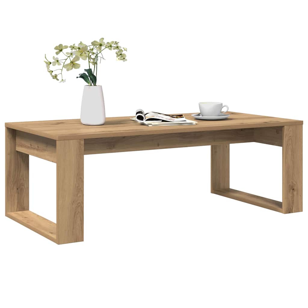 Salongbord artisan eik 102x50x35 cm konstruert tre