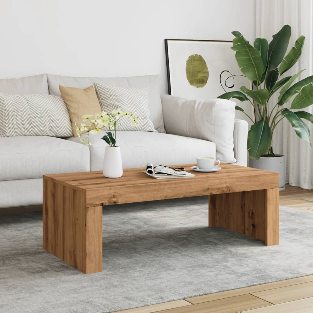 Salongbord artisan eik 102x50x35 cm konstruert tre