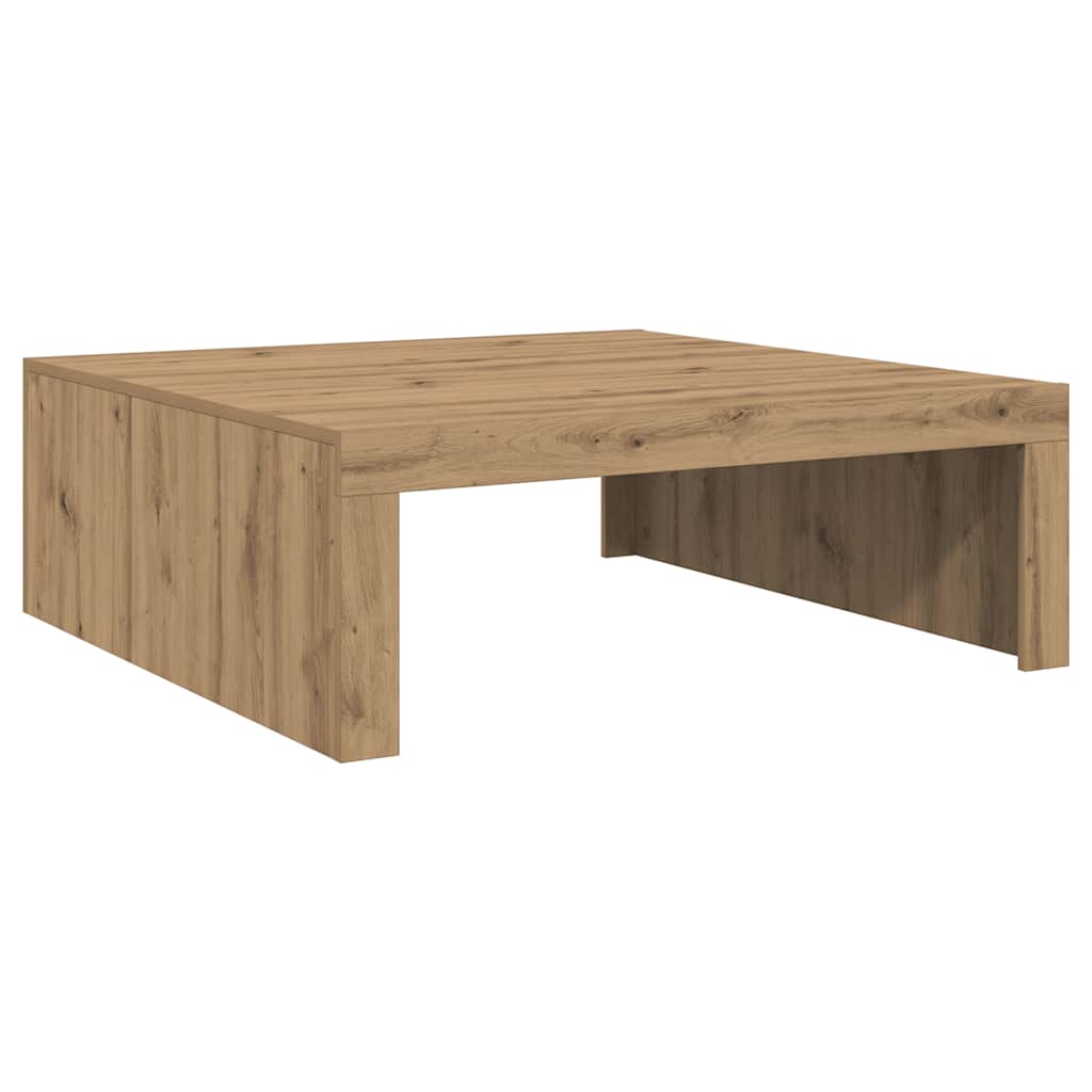 Salongbord artisan eik 100x100x35 cm konstruert tre