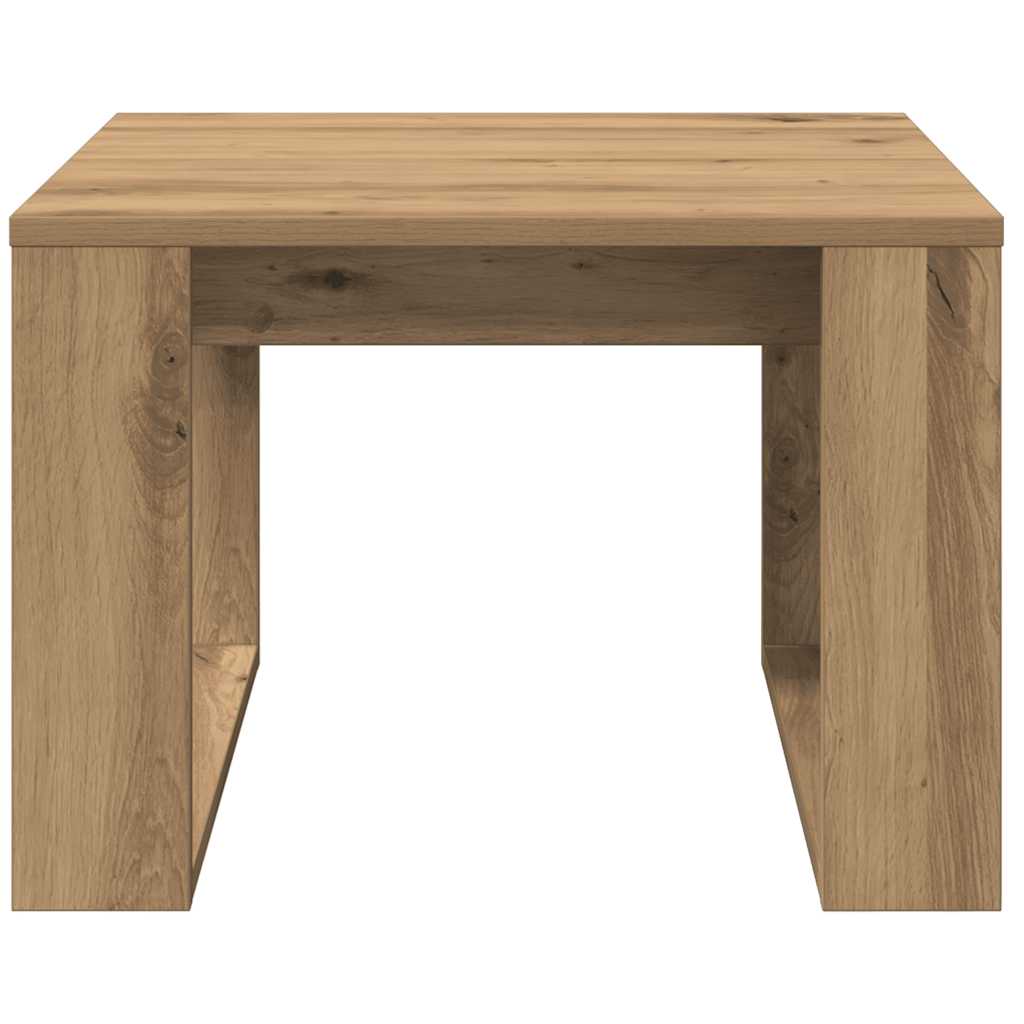 Sidebord artisan eik 50x50x35 cm konstruert tre