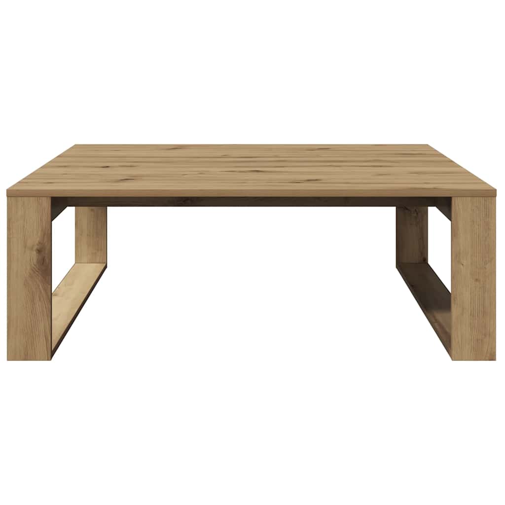 Salongbord artisan eik 100x100x35 cm konstruert tre