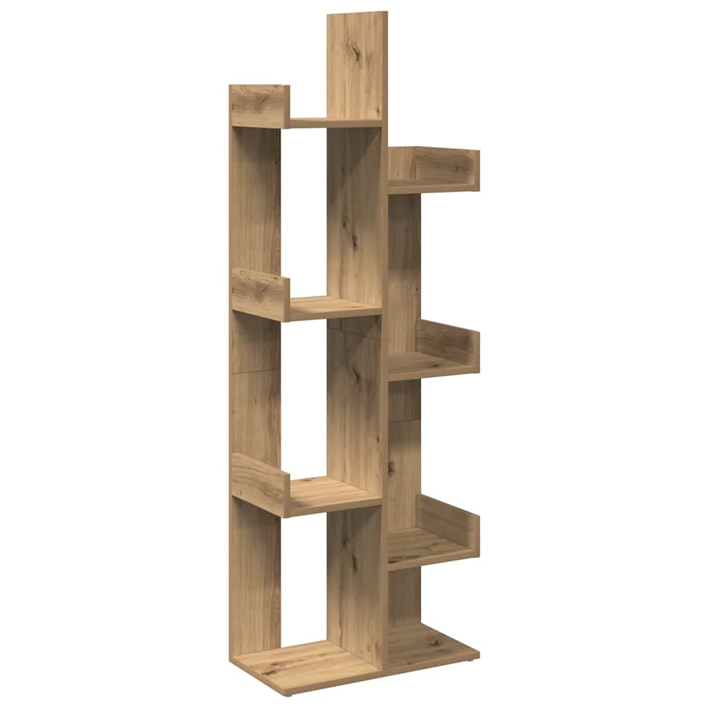 Bokhylle artisan eik 48x25,5x140 cm konstruert tre