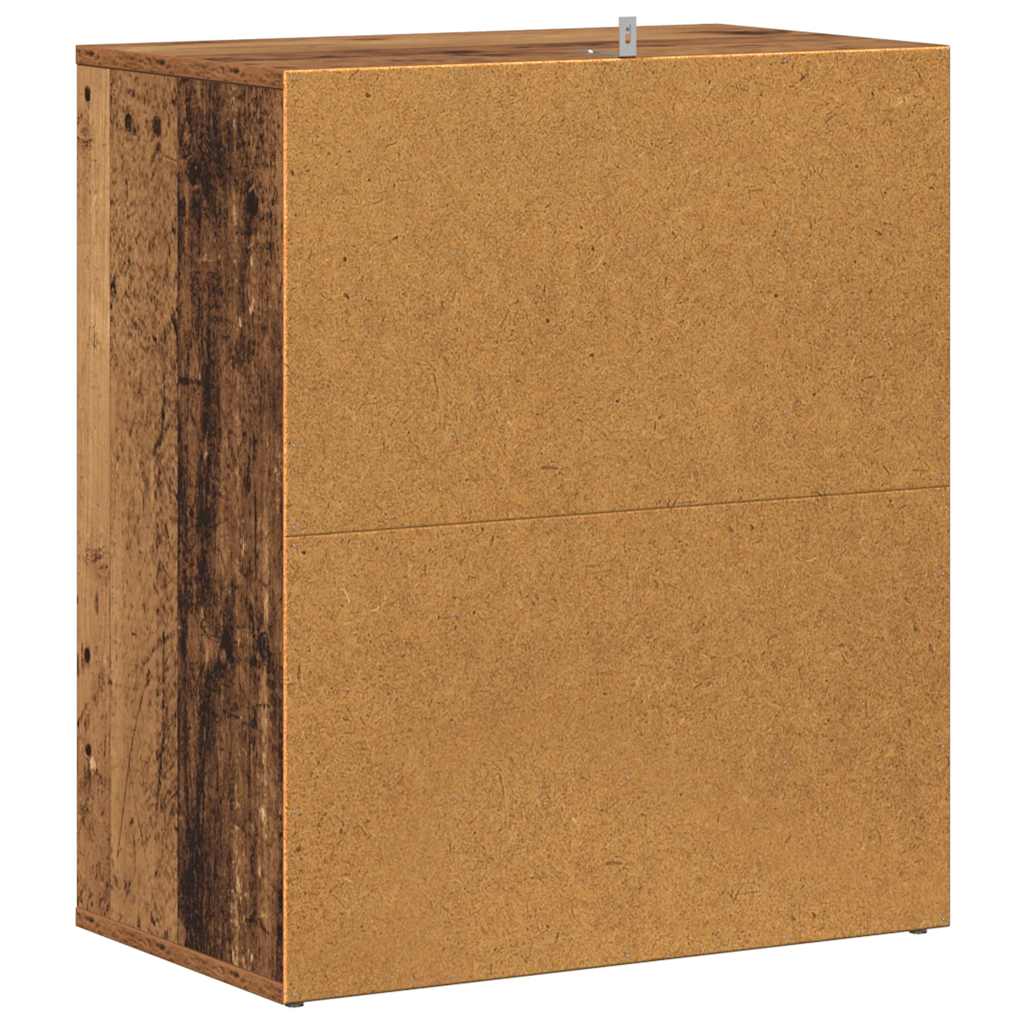 Skoskap gammelt tre 60x35x70 cm konstruert tre