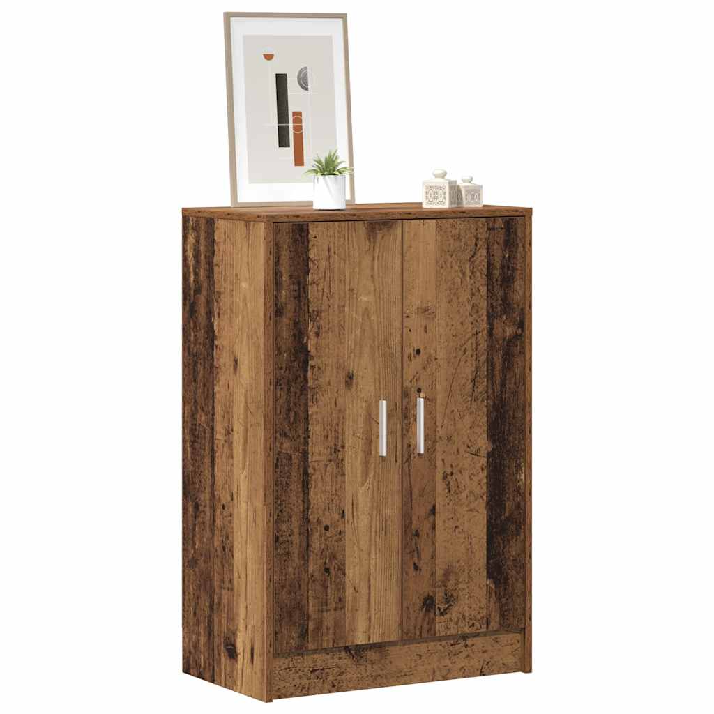 Skoskap gammelt tre 60x35x92 cm konstruert tre