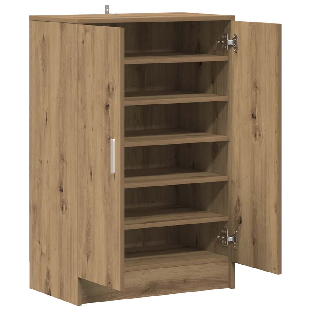 Skoskap artisan eik 60x35x92 cm konstruert tre