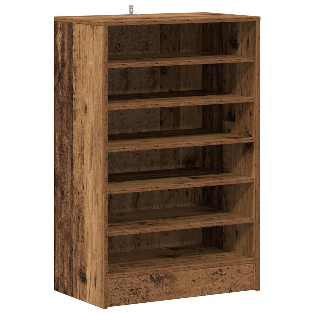 Skoskap gammelt tre 60x35x92 cm konstruert tre