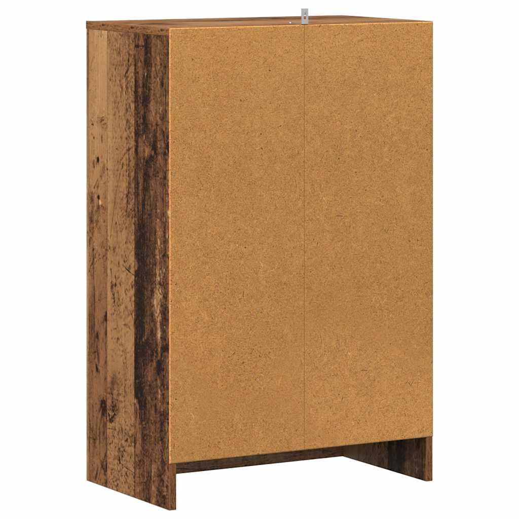 Skoskap gammelt tre 60x35x92 cm konstruert tre