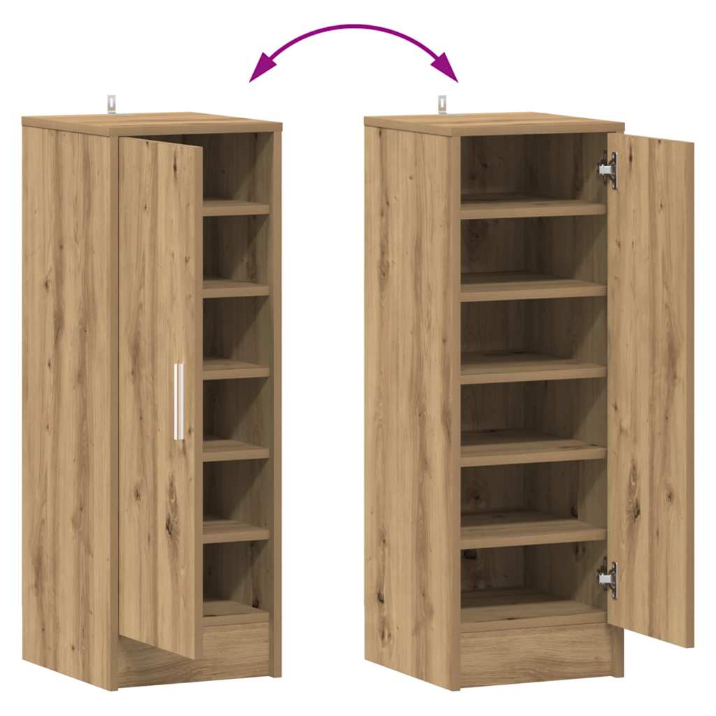 Skoskap gammelt tre 32x35x92 cm konstruert tre