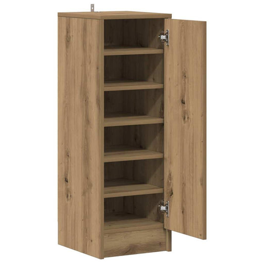 Skoskap artisan eik 32x35x92 cm konstruert tre