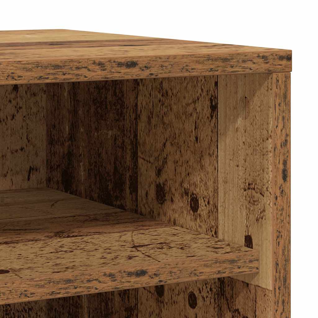 Skoskap gammelt tre 32x35x70 cm konstruert tre