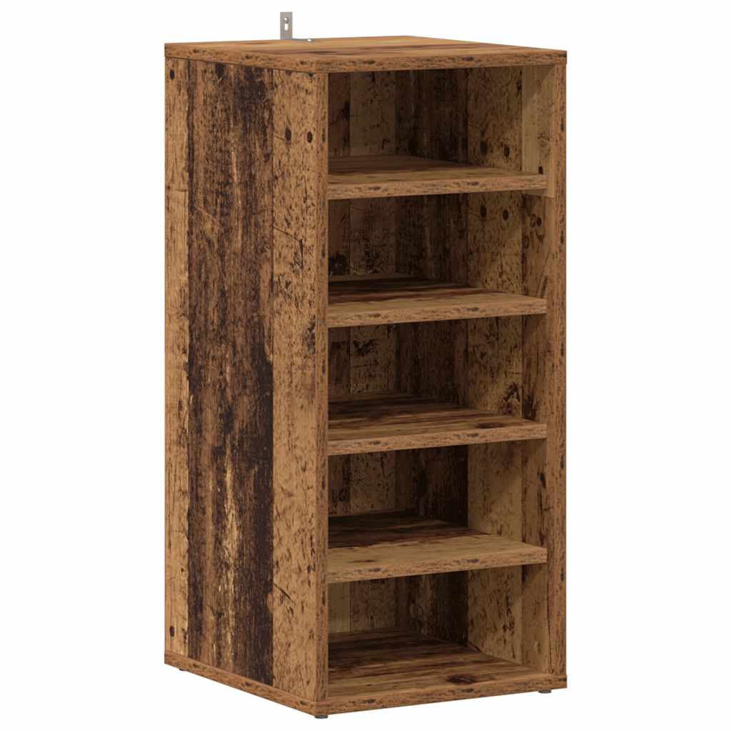 Skoskap 2 stk gammelt tre 32x35x70 cm konstruert tre