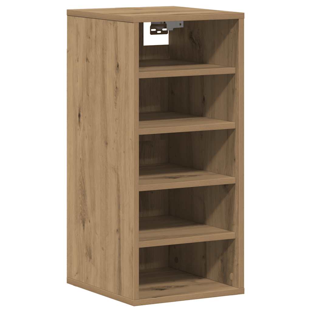 Skohyller svart 2 stk artisan eik 32x35x70 cm konstruert tre