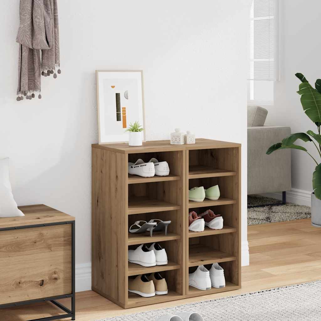 Skohyller svart 2 stk artisan eik 32x35x70 cm konstruert tre