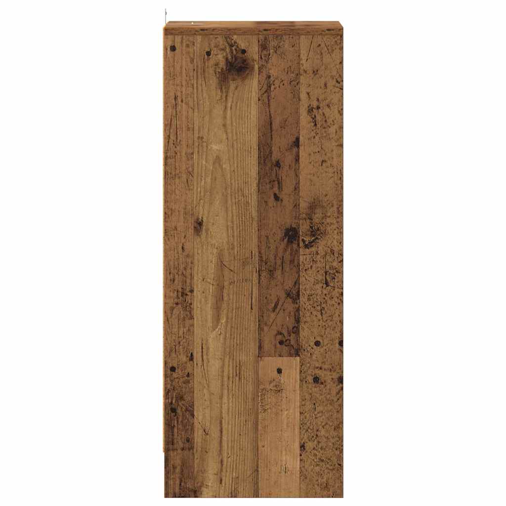 Skoskap gammelt tre 32x35x92 cm konstruert tre