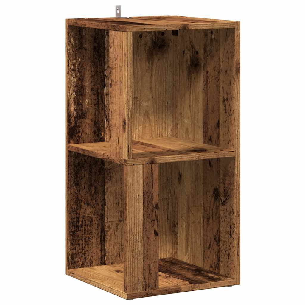 Hjørneskap gammelt tre 33x33x67 cm konstruert tre