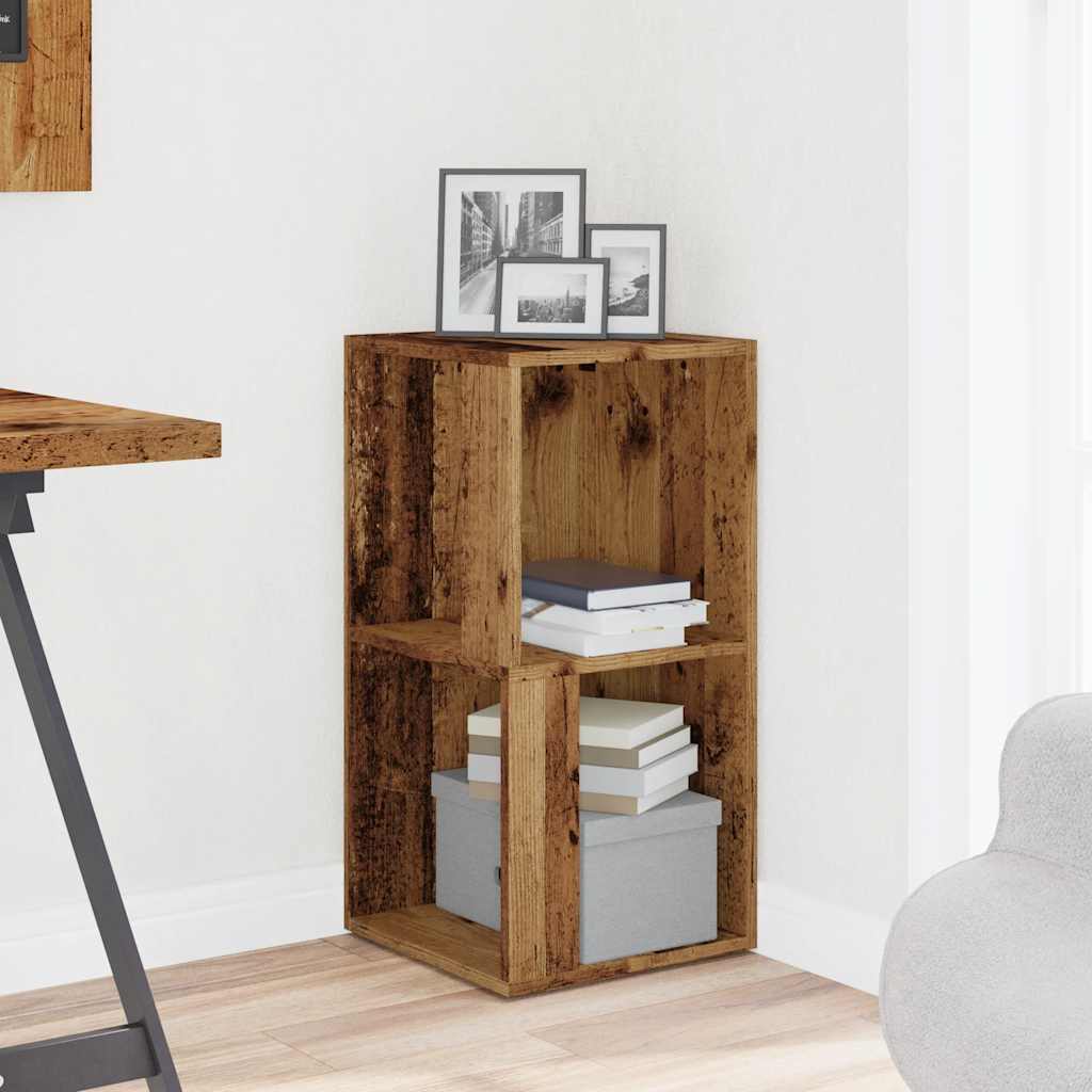 Hjørneskap gammelt tre 33x33x67 cm konstruert tre