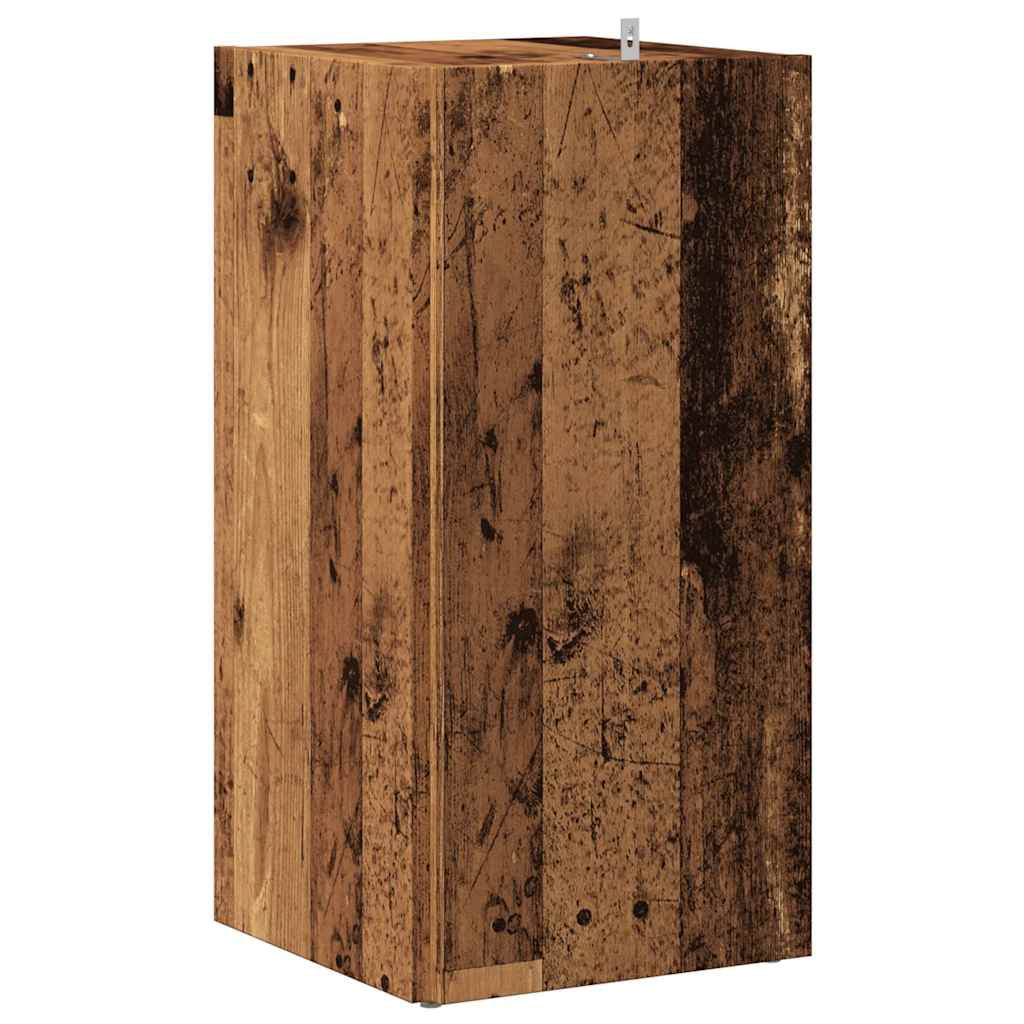 Hjørneskap gammelt tre 33x33x67 cm konstruert tre